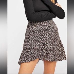 Free People Nadia ruffle skirt